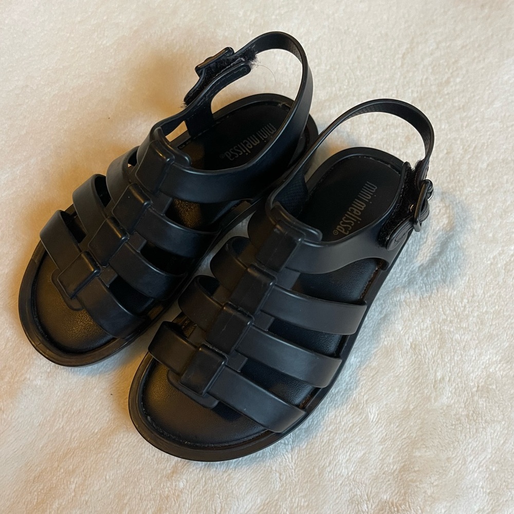 my daughter no longer has any, Melissa sandals (unisex) , color: black, size: 9